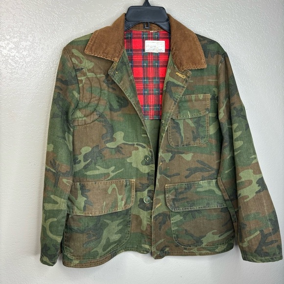 Mens Camo Hunting Jacket Divided Shell Pouches in Front Pocket Inside Game Pouch - Picture 15 of 16